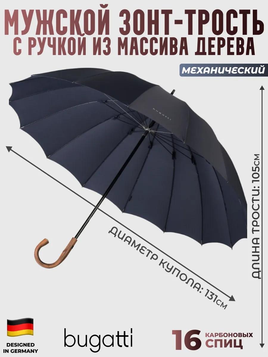 Складной зонт LUCCI полуавтомат синий, темно-синий
