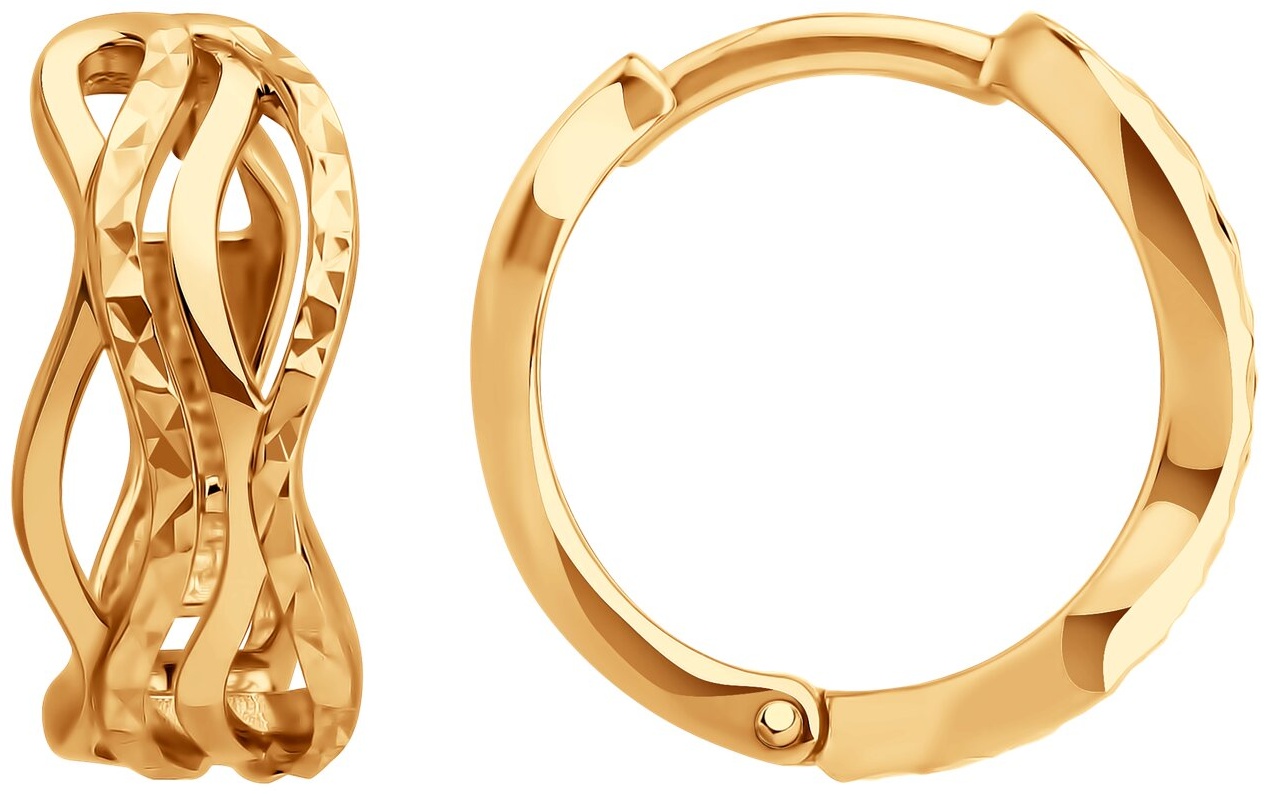 Серьги SOKOLOV 0200642 вес 2.63 г золото, без вставок