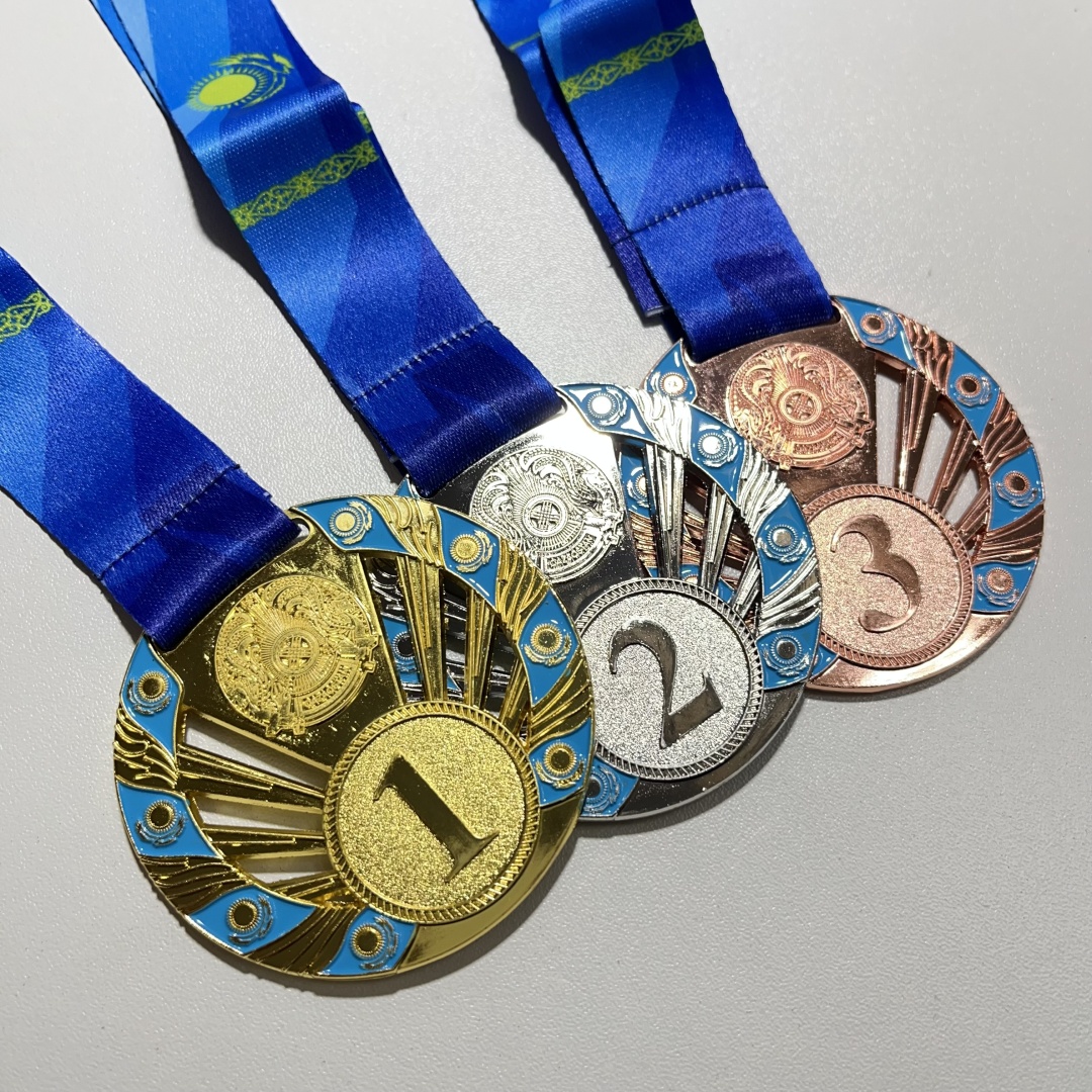 Медаль Комплект 1,2,3 место Казахстан