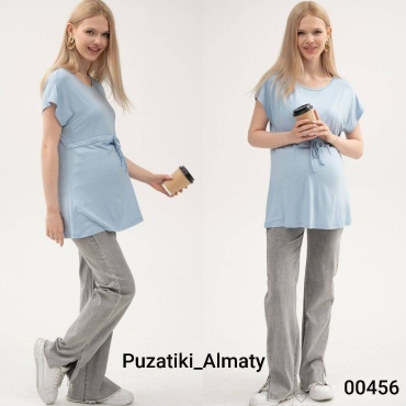 Джинсы кюлоты Puzatiki серебристый, графит