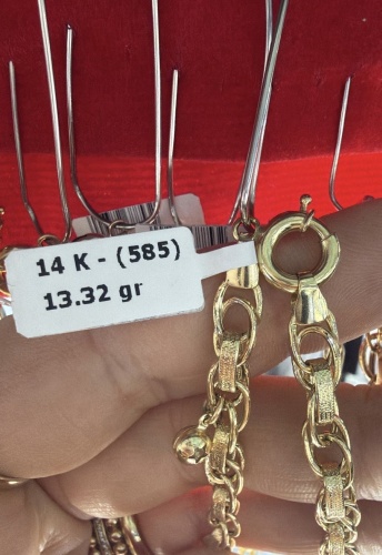 Italian Gold Италия длина 60 см, вес 13.32 г золото, плетение якорное
