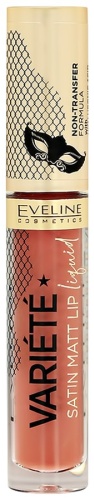 Eveline Cosmetics Variete Satin Matt Lip Liquid жидкая помада 11 choco muffin
