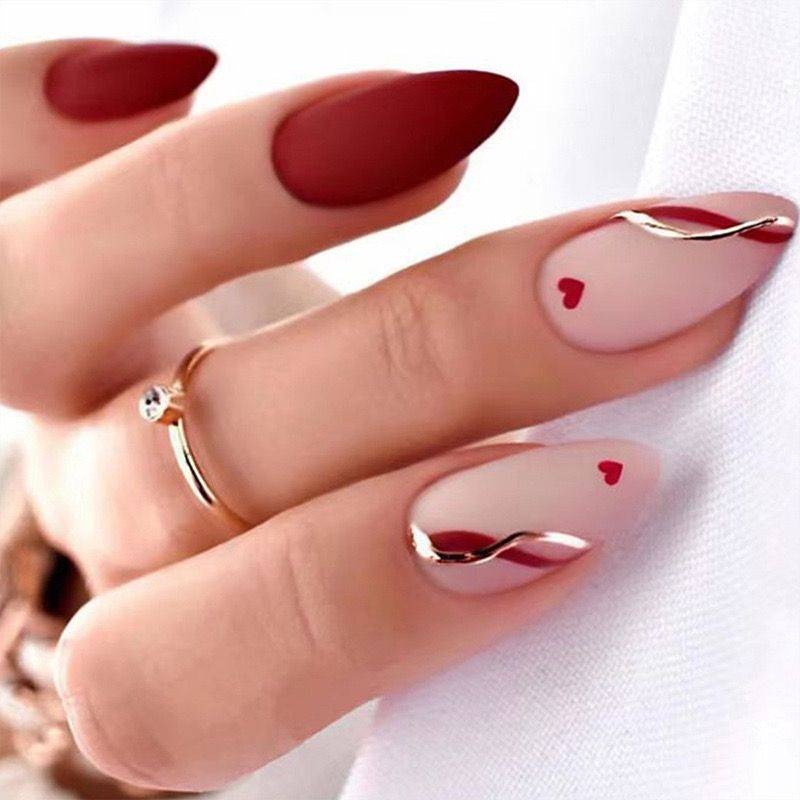 Накладные ногти миндаль 24 шт