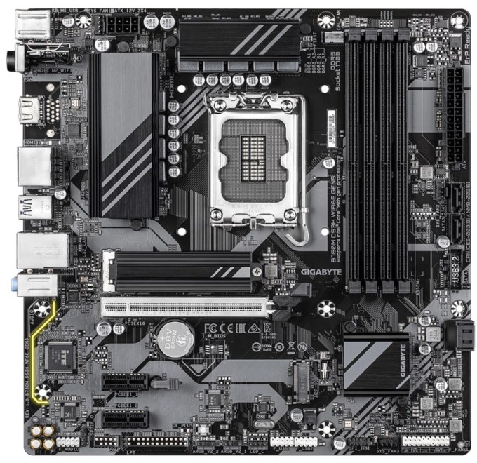 Материнская плата GIGABYTE B760M DS3H WIFI6E GEN5 (REV1.0)