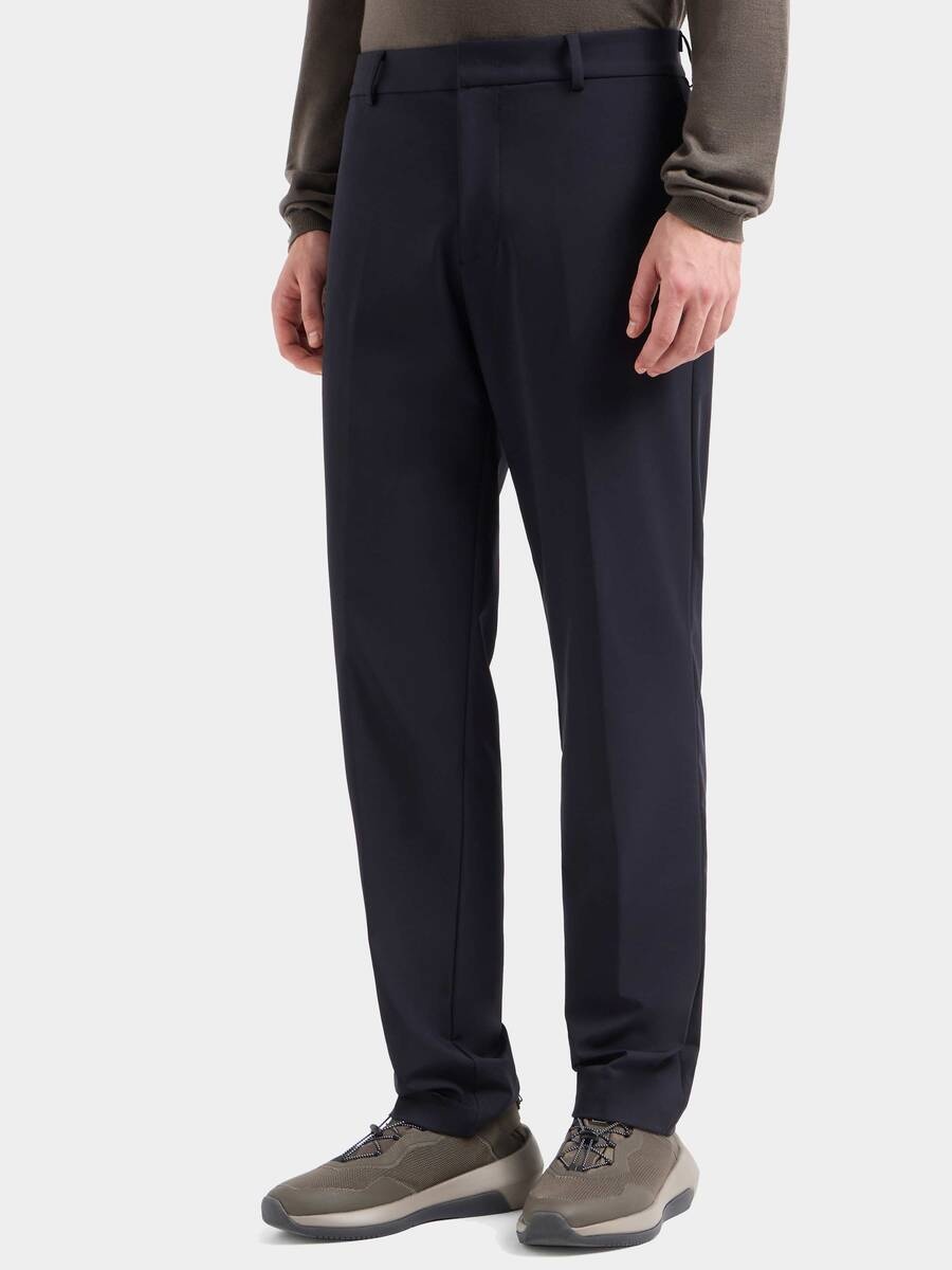 Классические брюки Emporio Armani темно-синий