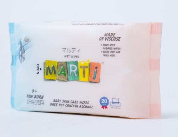 Детские влажные салфетки MARTI 00000000314 20 шт