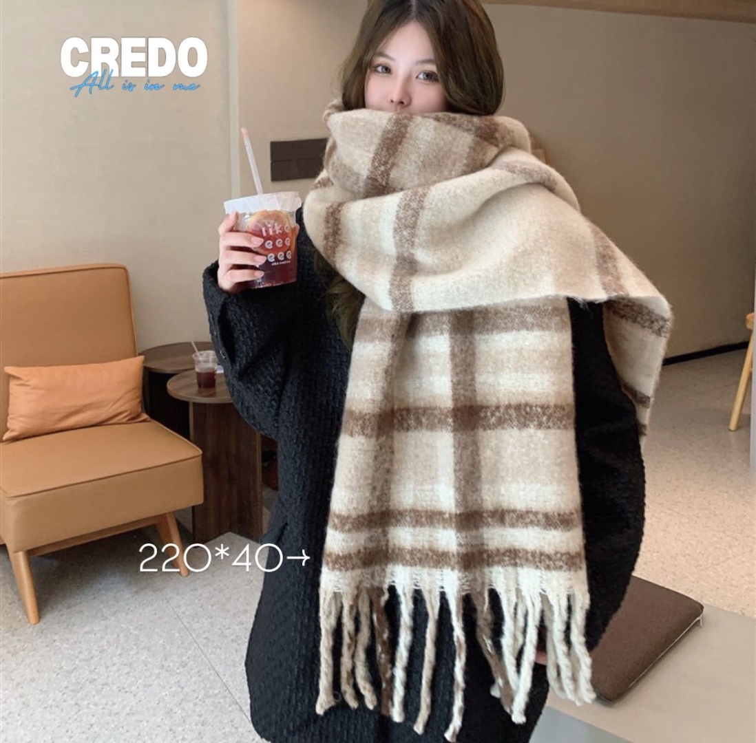 Шарф CREDO мохер, полиэстер 220 x 40 см