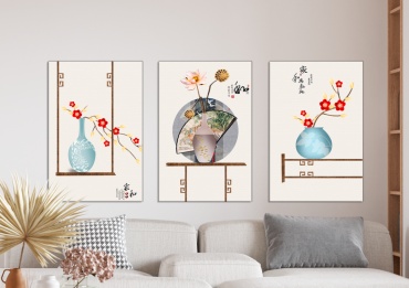 Room Art KZ модульная картина Модульная картина золотые цветы 200x100 см