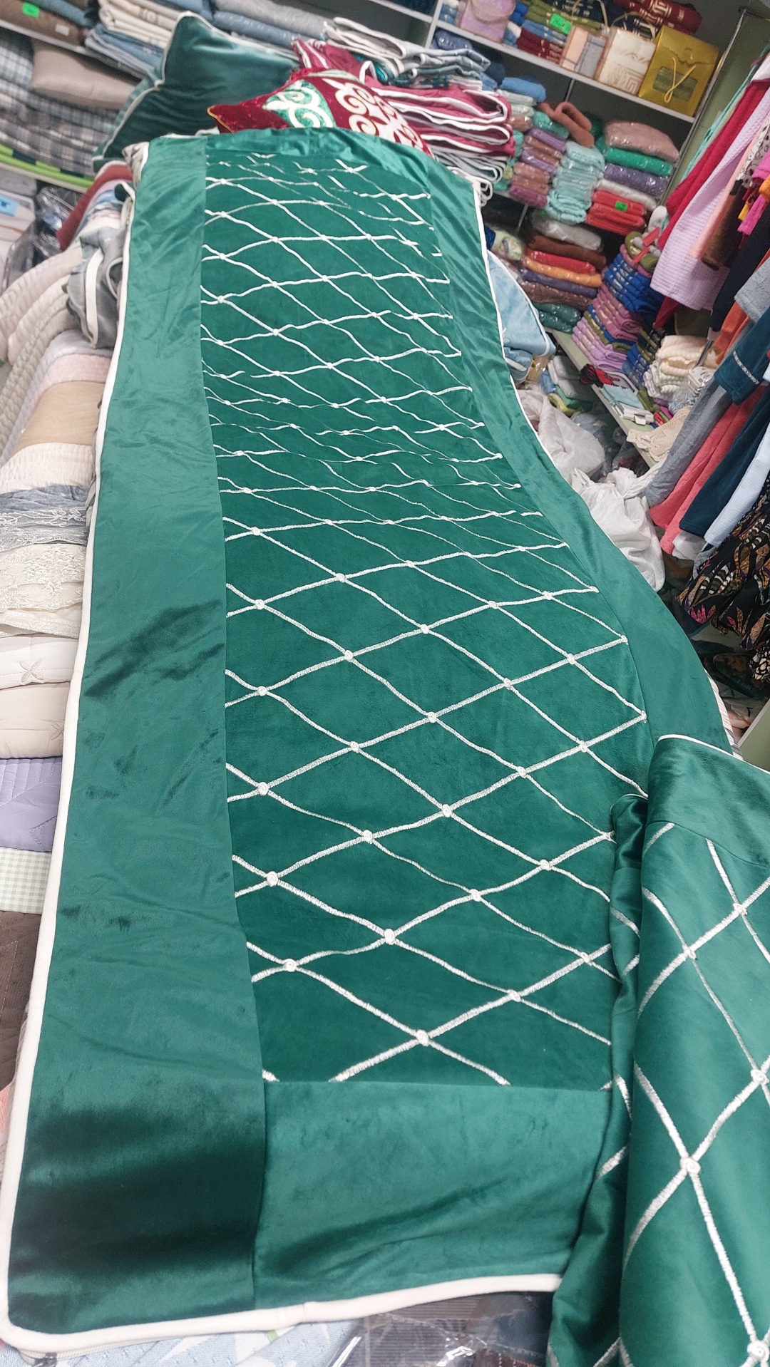 Чехол для корпе 220x80 см, без наполнителя, изумрудный