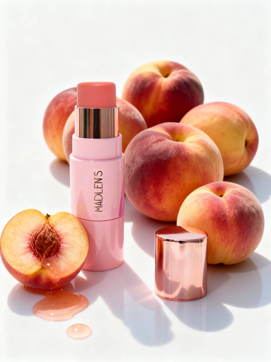 Madlen's Glow Cheek blush & brush румяна peach colour