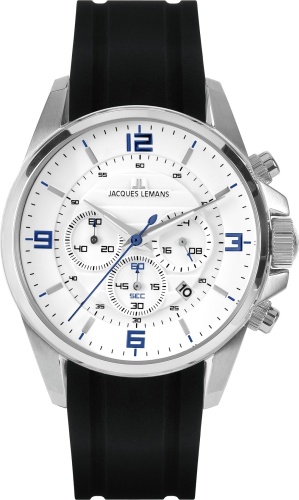 Кварцевые JACQUES LEMANS 1-2118B сталь