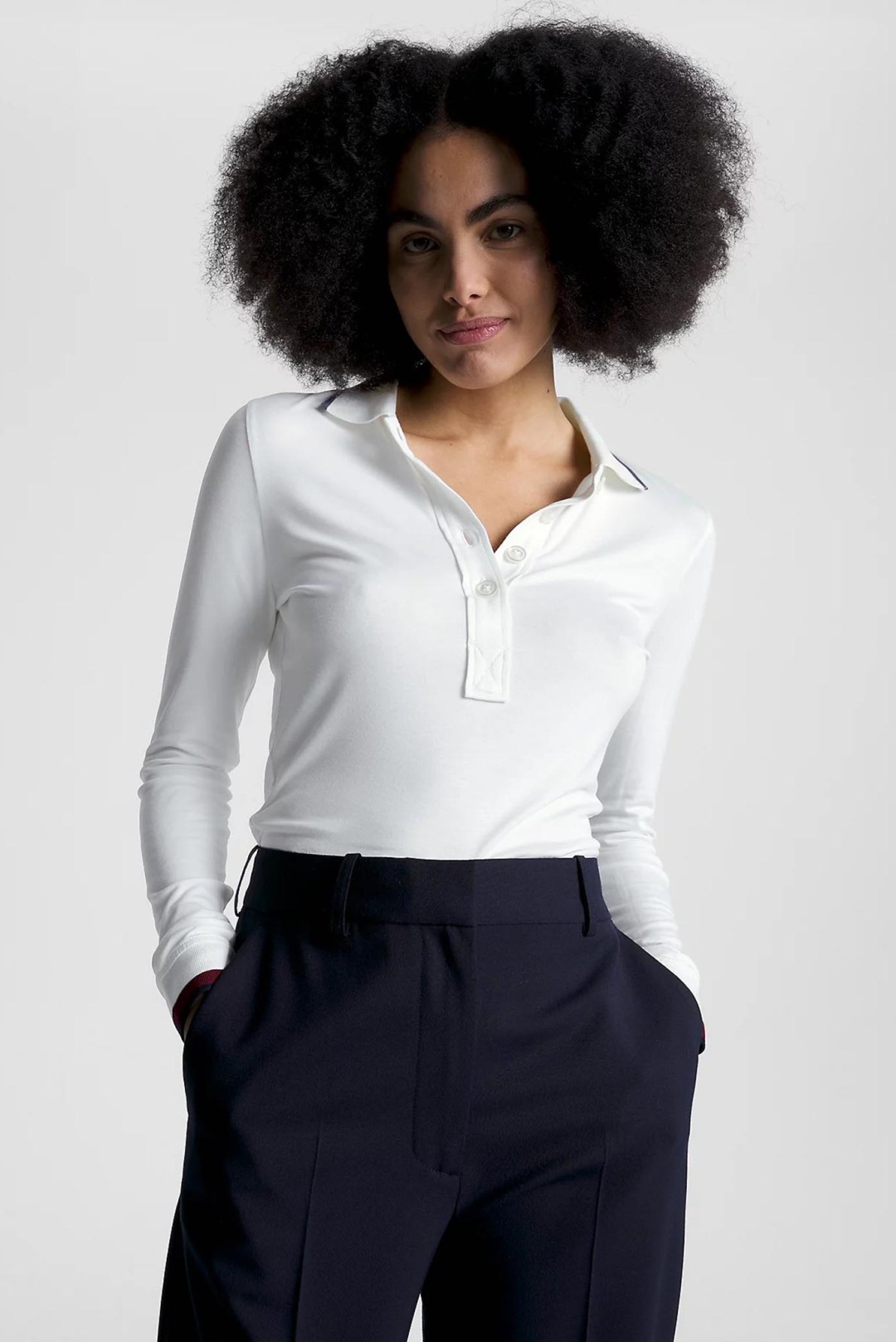 Поло Tommy Hilfiger белый