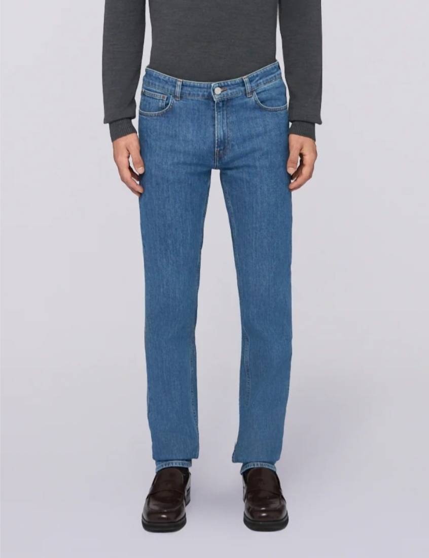 Джинсы зауженные Trussardi голубой