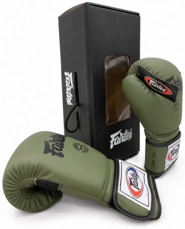 Боксерские перчатки Fairtex 12 oz зеленый