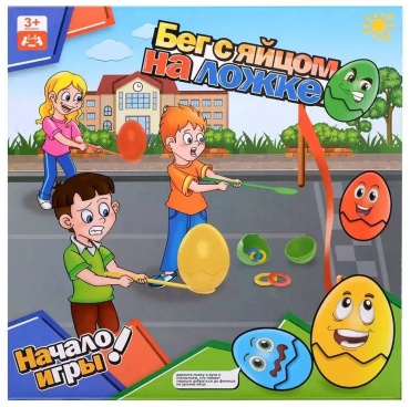 Настольная игра Бег с яйцом на ложке