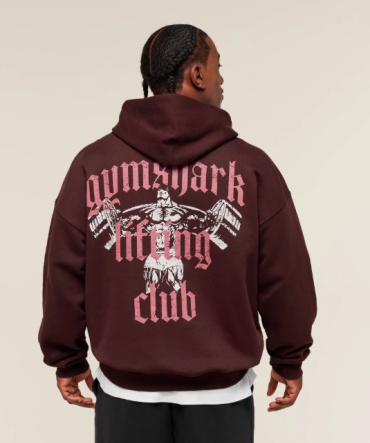 Толстовка Gymshark бордовый