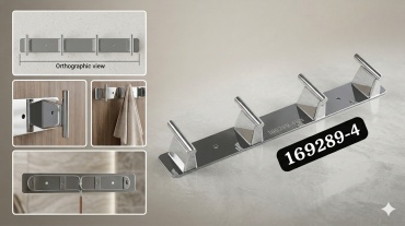 Aqvaplus крючок 161289-4 1 шт, металл