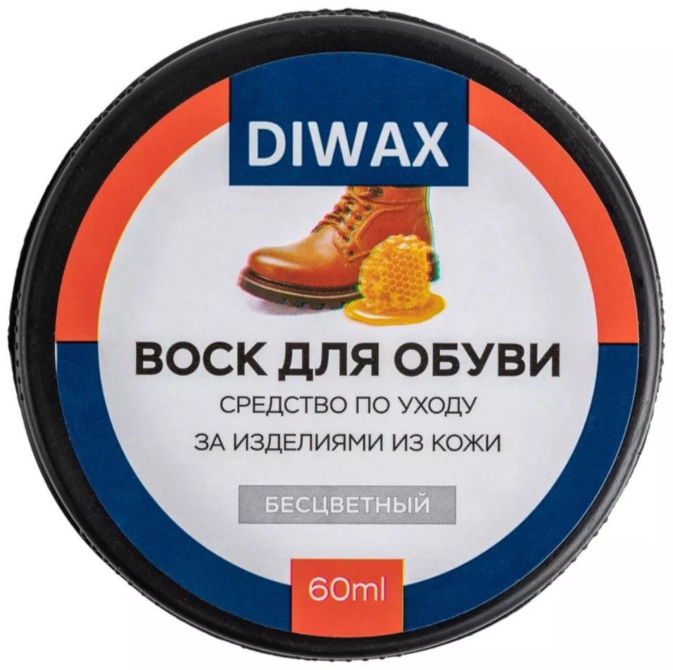 DIWAX крем бесцветный, Diwax воск для обуви средство по уходу за изделиями из кожи 5100