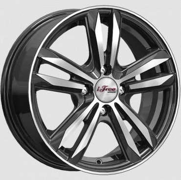 WorldWheels iFree Маскот блэк джек 6x15/4x98 D58.5 ET35 4 диска графит, серый, черный