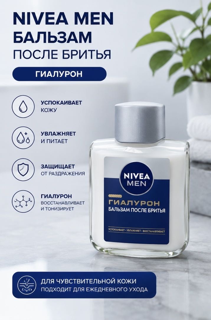NIVEA Бальзам после бритья бальзам после бритья 100 мл