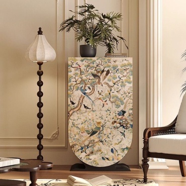 Комод Botanical Collection, 60x40x105 см, белый, мультиколор