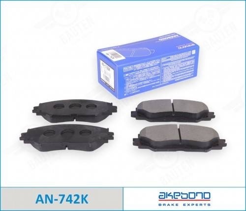 Колодки AKEBONO передние AN742K