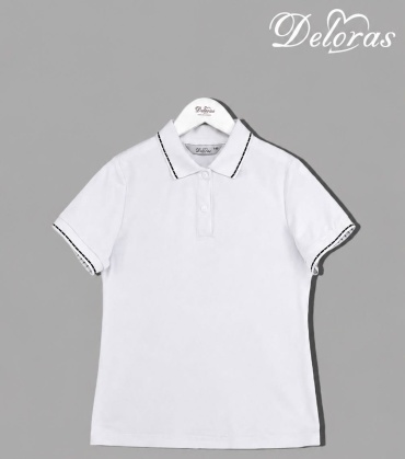 Школьная поло Deloras белый