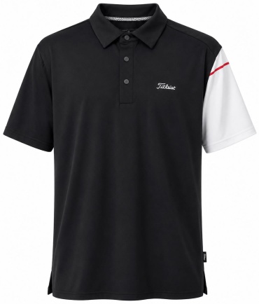 Поло Titleist черный, белый
