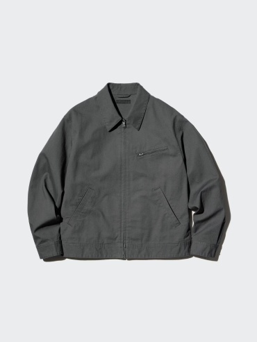 Демисезонная куртка Uniqlo серый