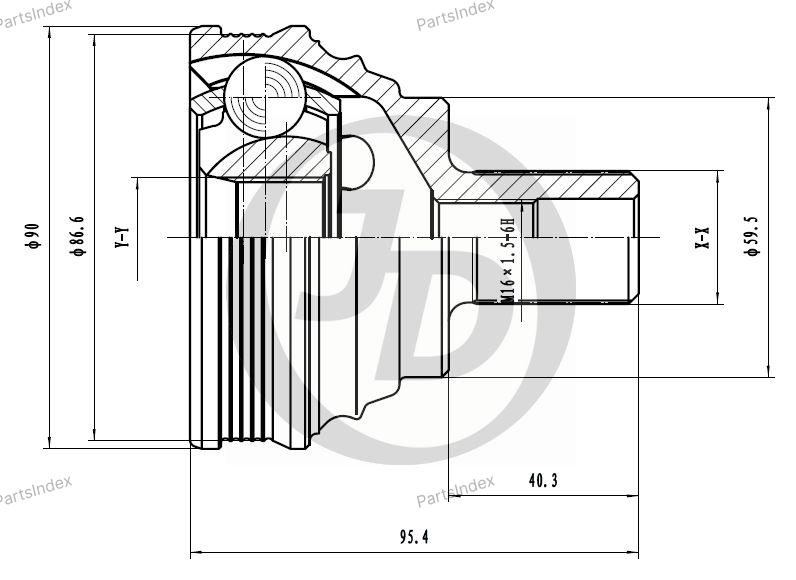 JD ШРУС JCT0096