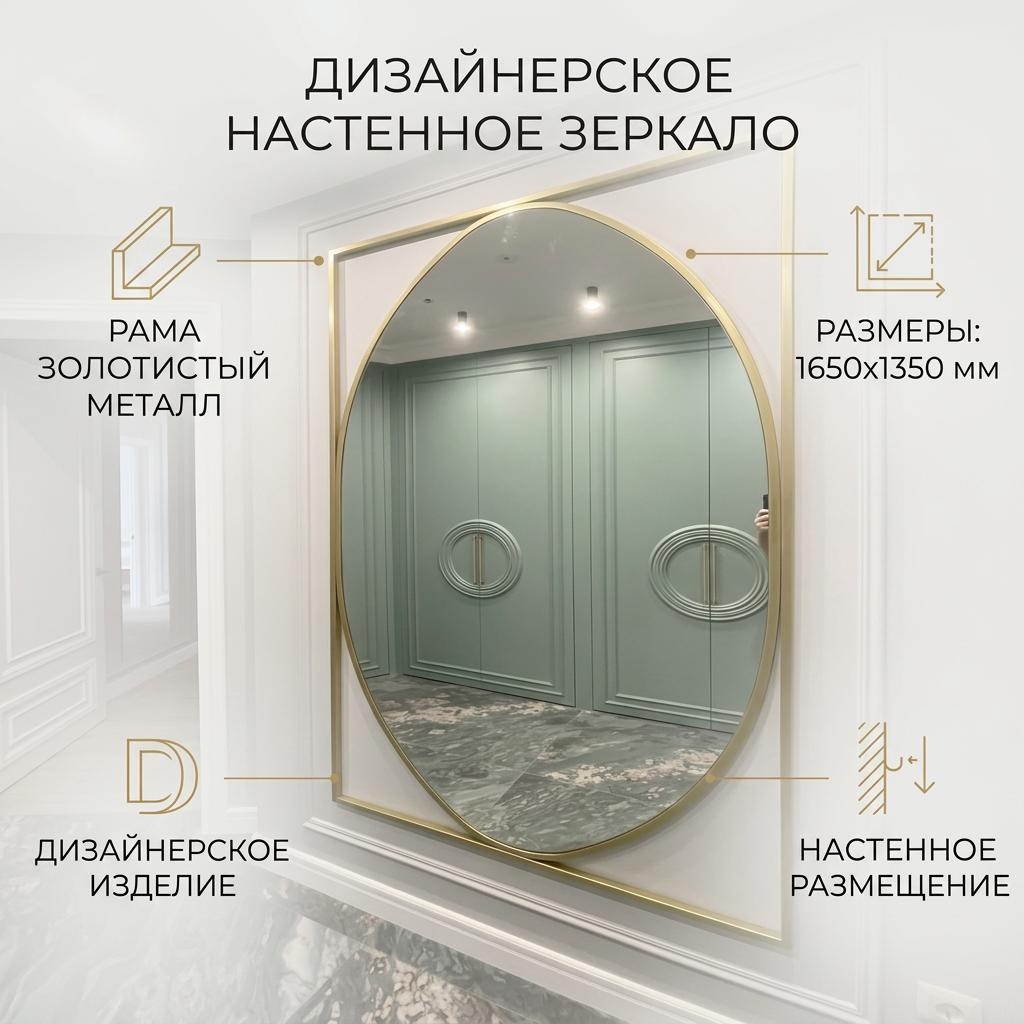 Зеркало настенное WDV 134x165 см
