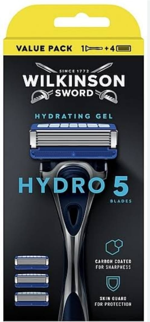 Wilkinson Sword Hydrating Gel Hydro 5 бритвенный станок 1 шт + сменные кассеты 4 шт