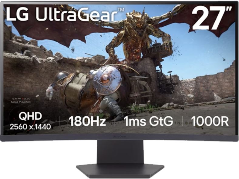 Монитор 27" LG 27GS60QC черный