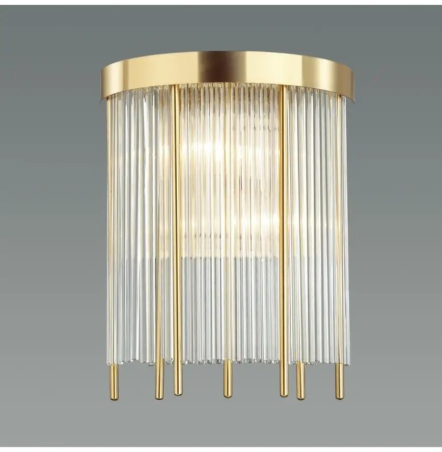 Бра настенный, накладной E14, LED, золотистый