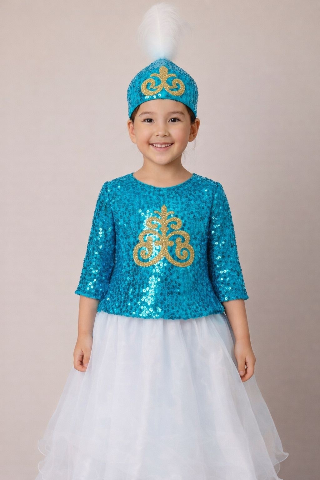 Национальный костюм DD Princess голубой