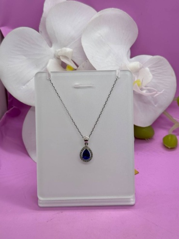 Колье SAR JEWELRY Aniram_ViP_Z-07-052_7802 длина 45 см вес 2.6 г золото, бриллиант, изумруд