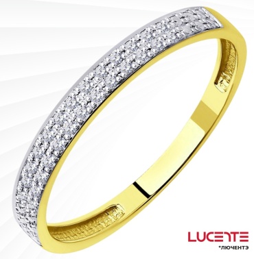 Lucente Бриллианты Якутии RIN-LU-585-945674-165 размер 16.5 вес 1.006 г золото, бриллиант