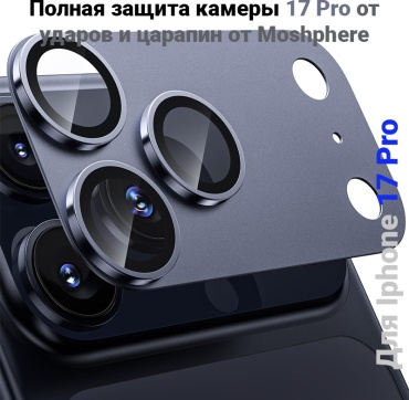 Проклейка Moshphere для Apple iPhone 17 Pro синий