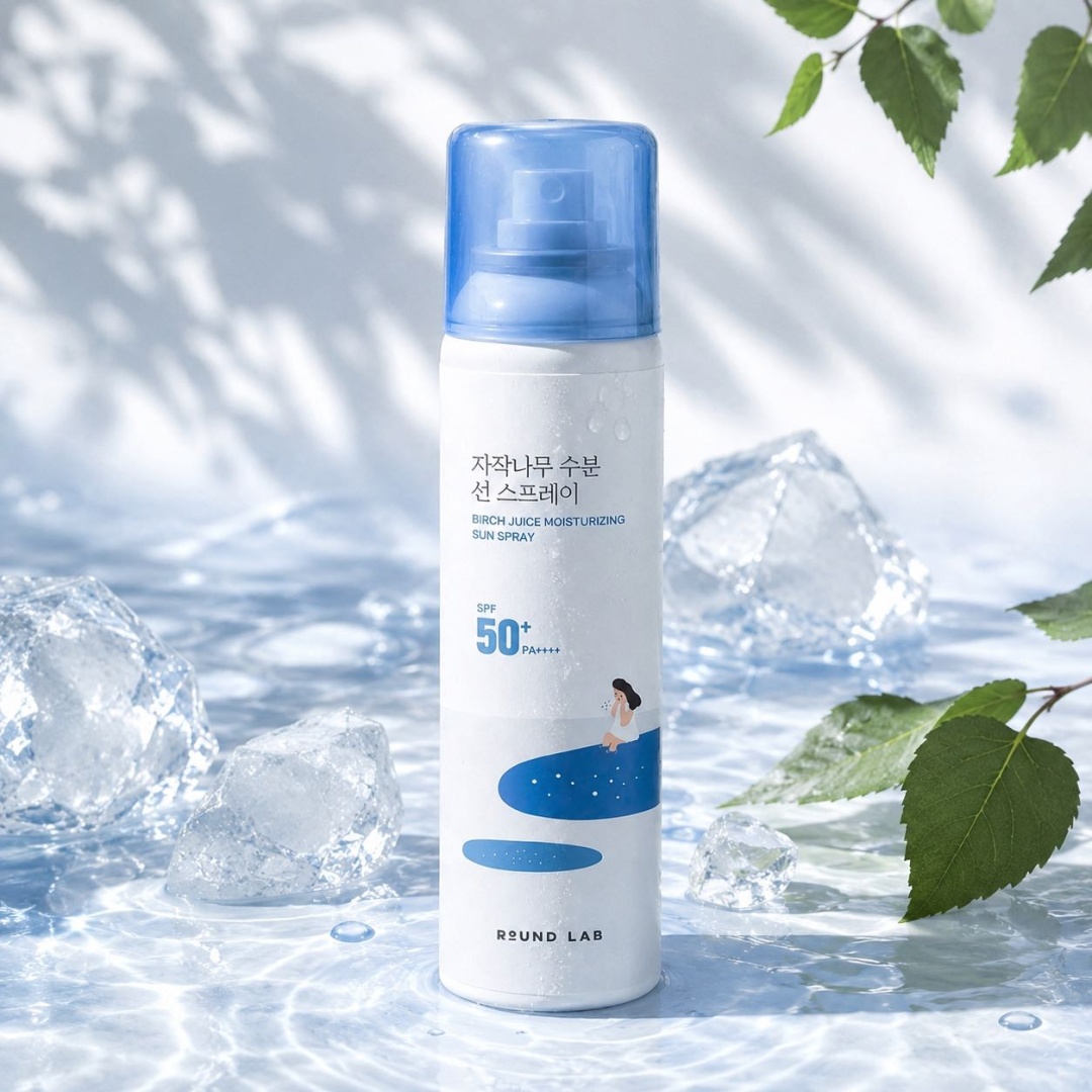 Round Lab спрей-сыворотка Birch Juice Moisturizing Sun Spray для лица, для зоны декольте 100 мл, фото 2