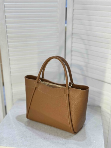 Сумка тоут Genuine Leather натуральная кожа карамельный