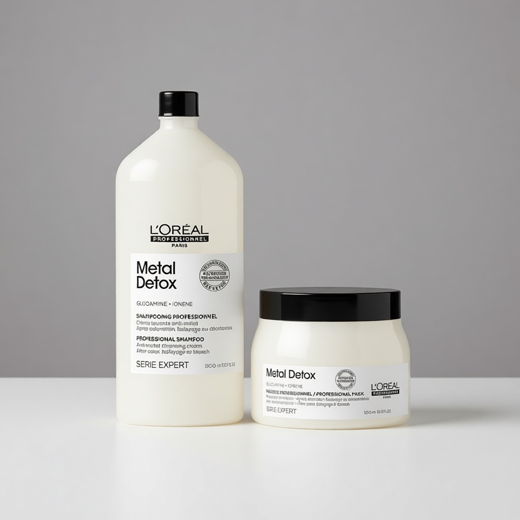 Loreal Professionnel Paris маска, Metal Detox шампунь набор по уходу за волосами для женщин