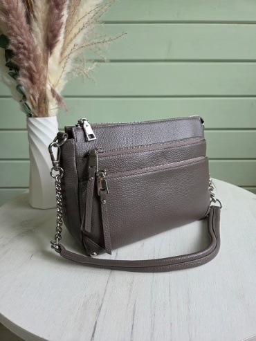 Сумка кросс-боди FEELBAGS натуральная кожа коричневый