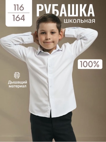 Рубашка приталенная CLEMBIR Гарри Поттер белый