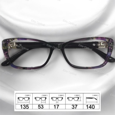 Elite Optical N.K.Karl корригирующие Очки для зрения очки ES080 фиолетовый -2.50