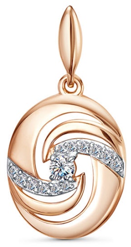 Подвеска ORTA GOLD ZHGOG3214707 вес 1.13 г золото, фианит