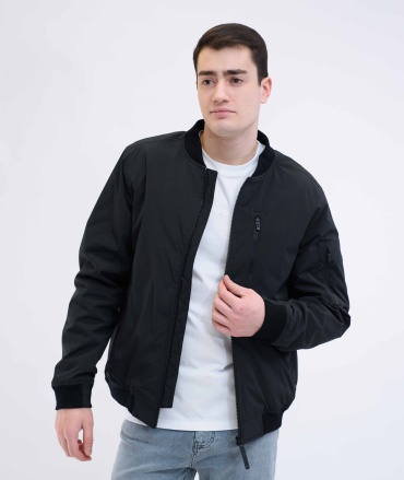 Бомбер Jeans Town черный