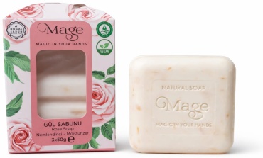 Кусковое мыло туалетное Mage Rose soap/3шт*50гр 50 г по 3 шт