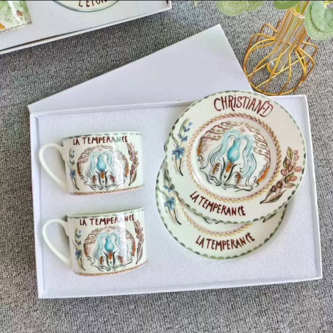 Чайная пара Dior, 250 мл, костяной фарфор, 2 шт.