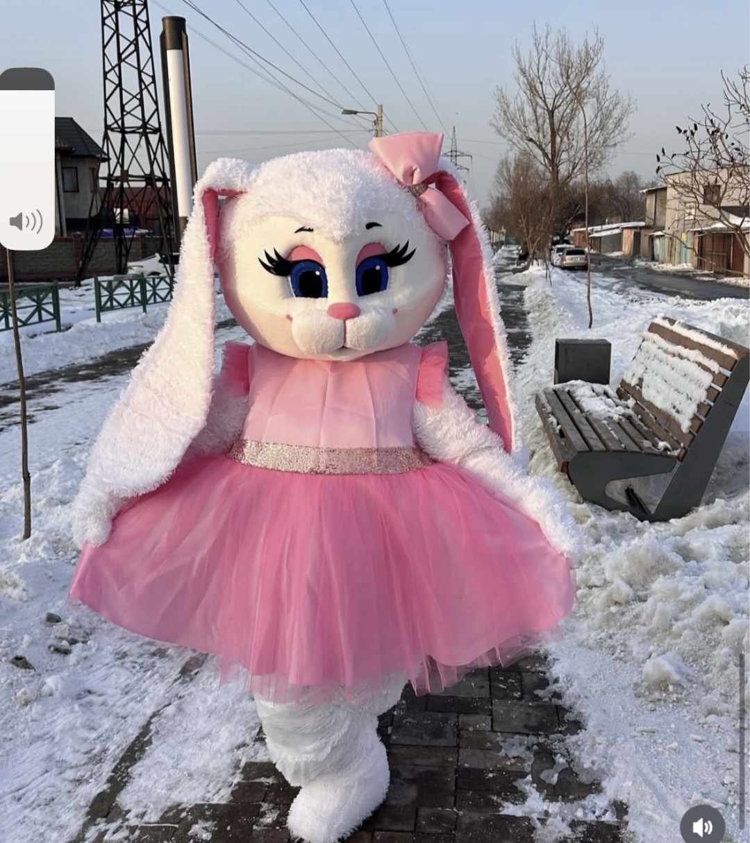 Карнавальный костюм Зайка Барби Карнавальный костюм белый, розовый