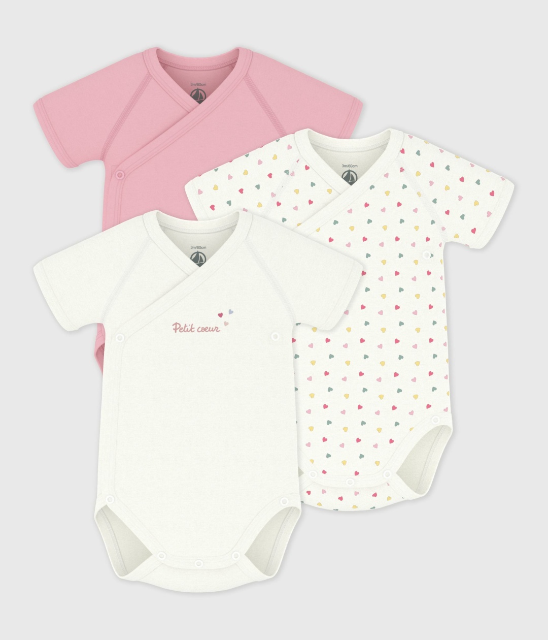 Набор боди Petit Bateau мультиколор